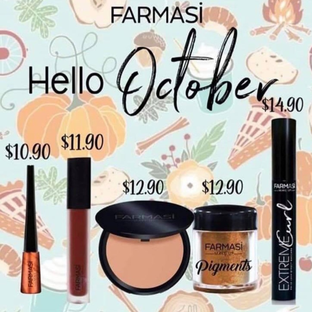 #October #Fall #Makeup #Farmasi
